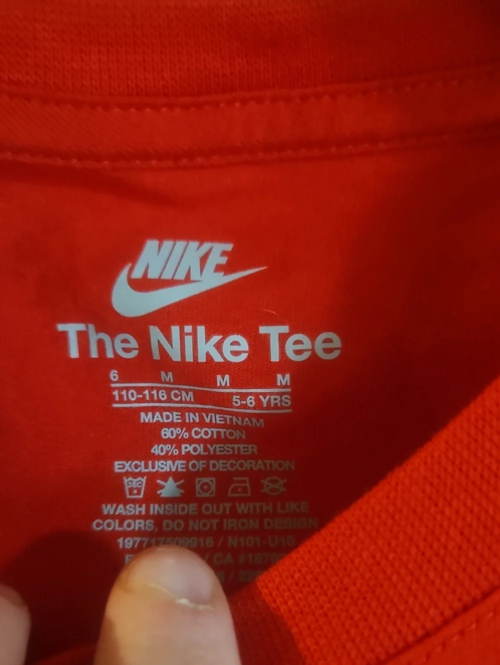 Nike Little Boys' Swooshman T-Shirt: RED: NEW WITH TAGS: SIZE 6